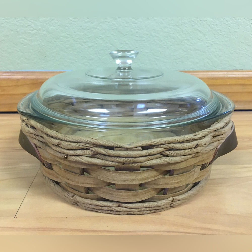 Pyrex Clear Dish Set 024 & Lid with Basket